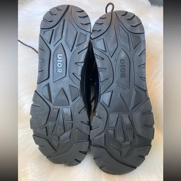 Christian Dior Snow Boots Oblique Black Logo Winter Ski Lace Up Monogram Logo - Picture 13 of 14